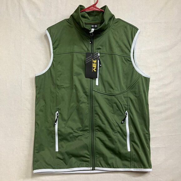 TBY Travels Together With You Men's S Olive Green Outdoor Vest Jacket Waterproof - Picture 1 of 10
